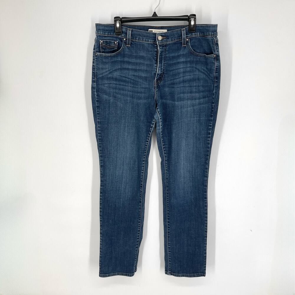 Levi’s 505 Women's Straight Leg Slim Fit Denim Jeans Size 33x32 Medium Blue Wash